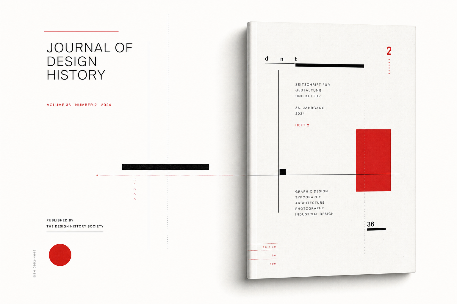 Leichte redaktionelle Illustration mit einem schlanken modernistischen Buch, feinen asymmetrischen Satzspiegeln, zarten Sans-Serif-Fragmenten, viel Papierweiß und zurückhaltenden Schwarz-Rot-Akzenten im Geist von Jan Tschicholds Die neue Typographie von 1928